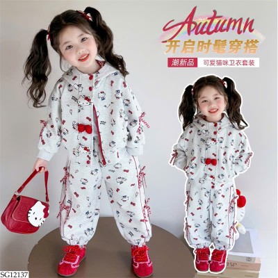 SG12137 BỘ NỈ MÈO KITTY BG