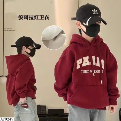 AT9249 ÁO HOODIE ĐỎ LÓT LÔNG