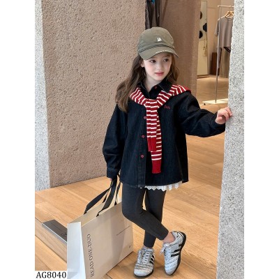 AG8040 ÁO SƠ MI DENIM AMBBKIDS