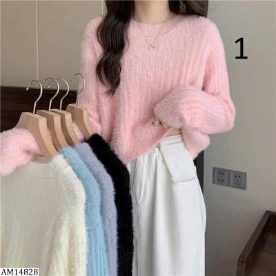 AM14828 ÁO LEN LÔNG DÁNG CRT