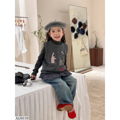 AG8038 ÁO LEN GILE AMBBKIDS