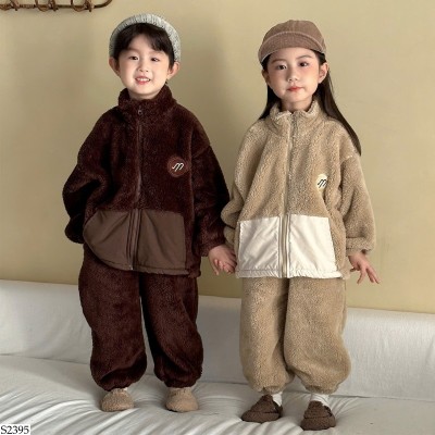S2395 BỘ NỈ LÔNG CHO BÉ