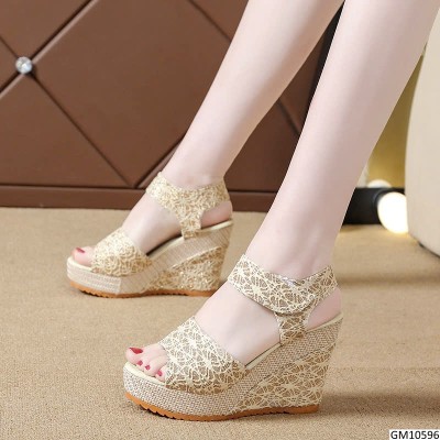 GM10596 SANDAL ĐẾ XUỒNG PHỐI REN