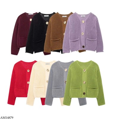 AM14879 ÁO LEN CARDIGAN NỮ