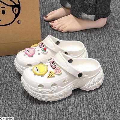 GM10594 SỤC CROCS ĐẾ CAO NỮ