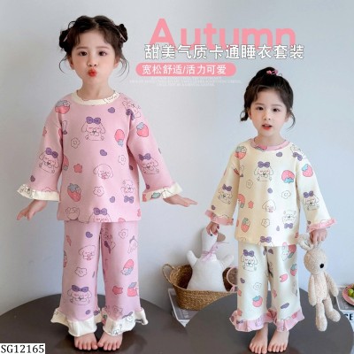 SG12165 BỘ MẶC NHÀ DỄ THƯƠNG CHO BÉ GÁI