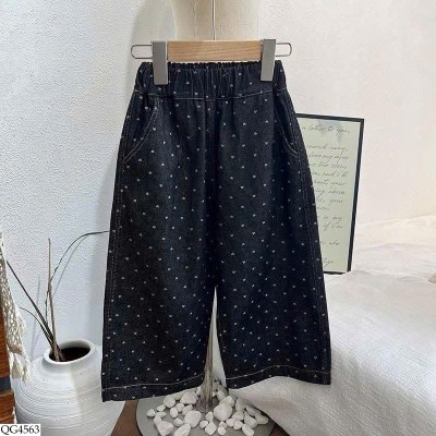 QG4563 QUẦN SUÔNG CHẤM BI CHO BÉ GÁI