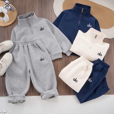 ST6573 BỘ NỈ CHỮ ALO CHO BÉ