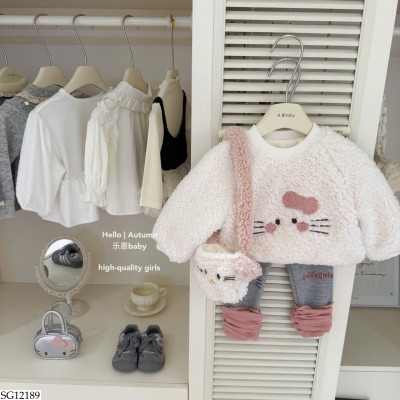 SG12189 SET ÁO KITTY MIX QUẦN LEGGING BG