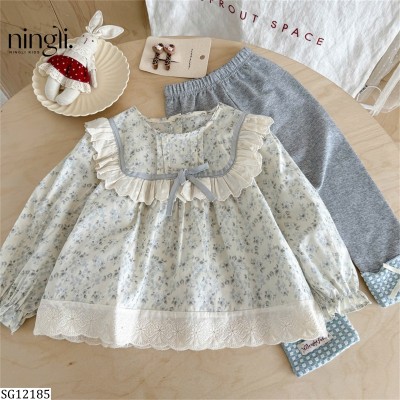 SG12185 SET ÁO BABYDOLL PHỐI QUẦN LEGGING NINGLI