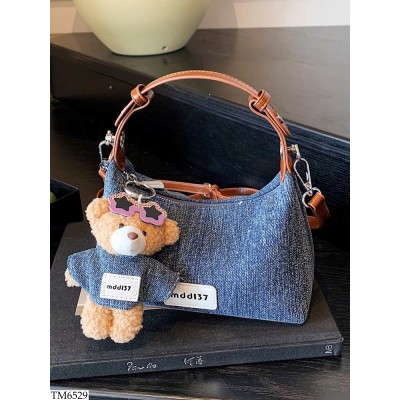 TM6529 TÚI XÁCH DENIM KÈM MÓC KHÓA