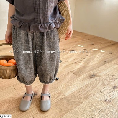 QG4569 QUẦN BOOM ĐŨI LỠ VIỀN REN ADBABY