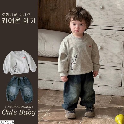 AT9294  ÁO NỈ CỔ TRÒN BT