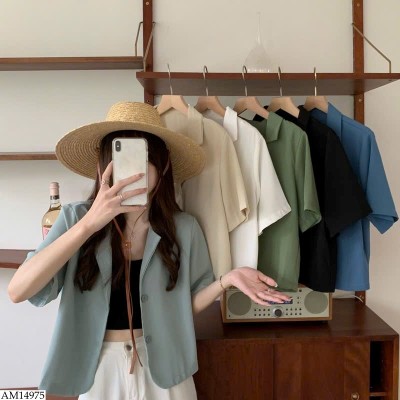 AM14975 ÁO VEST DÁNG NGẮN NỮ