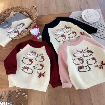 AG8120 ÁO LEN HELLO KITTY