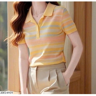 AM14959 ÁO POLO MÀU SẮC CHO NỮ
