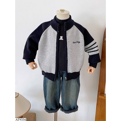 AT9334 ÁO CARDIGAN LEN KÉO KHÓA BT