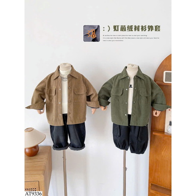 AT9336 ÁO KHOÁC SƠ MI LÓT NỈ BT