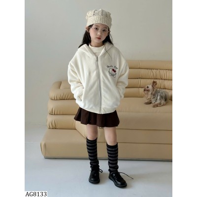 AG8133 ÁO KHOÁC NỈ HELLO KITTY