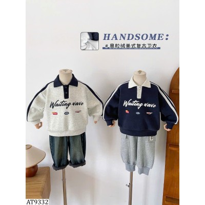 AT9332 ÁO POLO HỌA TIẾT CHO BÉ