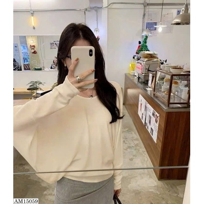 AM15059 ÁO THUN TRƠN TAY DÀI MosesQueen