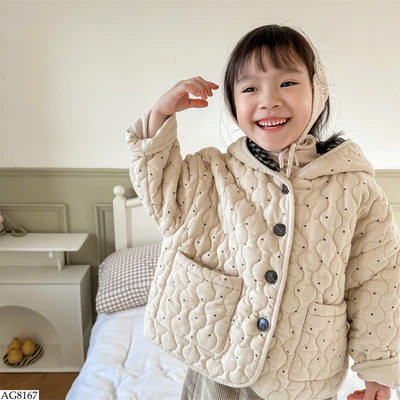AG8167 ÁO KHOÁC TRẦN TRÁM LÓT NHUNG ADBABY