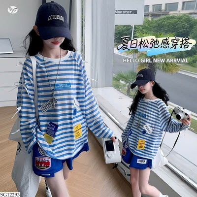 SG12293 SET KẺ XANH CHO BÉ GÁI