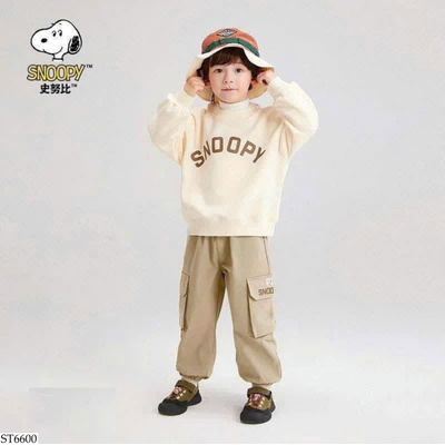 ST6600 SET ÁO NỈ MIX QUẦN TÚI HỘP SNOOPY