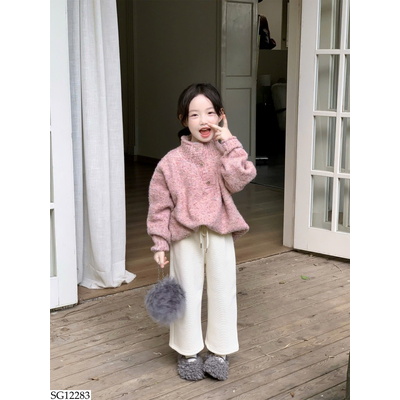 SG12283 SET ÁO LEN MIX QUẦN SUÔNG BG
