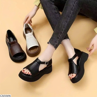 GM10696 SANDAL HỞ MŨI KHUY CÀI