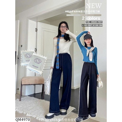 QM4970 QUẦN DENIM SUÔNG NỮ