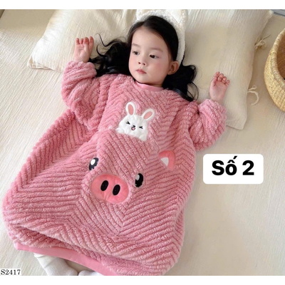 S2417 ÁO NGỦ HOẠT HÌNH MÙA ĐÔNG