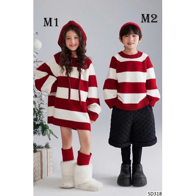 SD318 COUPLE LEN ĐỎ KẺ NGANG