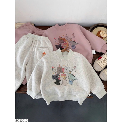 SG13010 BỘ NỈ GẤU CUTE BG