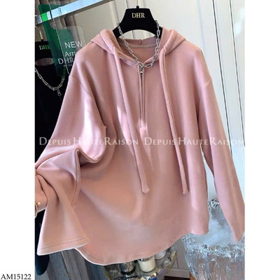 AM15122 ÁO HOODIE KÉO KHÓA CỔ NỮ