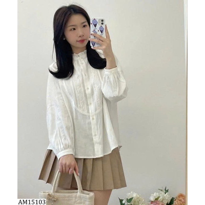 AM15103 ÁO SƠ MI CỔ BÈO