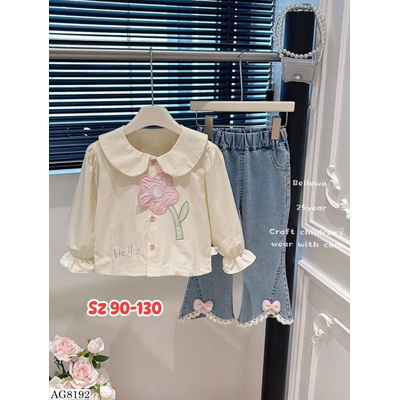 AG8192 ÁO SƠ MI CHO BÉ GÁI