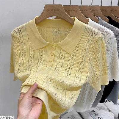 AM15140 ÁO DỆT KIM CỔ POLO