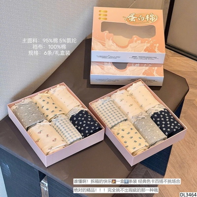 DL3464 SET 6 QUẦN CHIP COTTON 10A NỮ