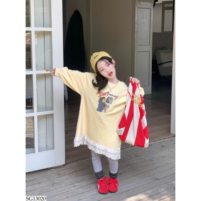 SG13020 SET ÁO VÁY NỈ MIX QUẦN LEGGING BG