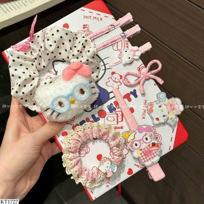KT1727 SET 9 MÓN KẸP TÓC KITTY