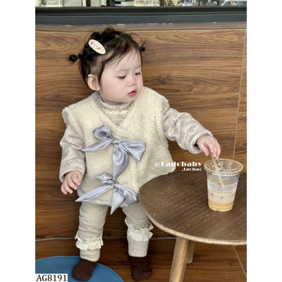 AG8191 ÁO GILE LÔNG ĐÍNH NƠ