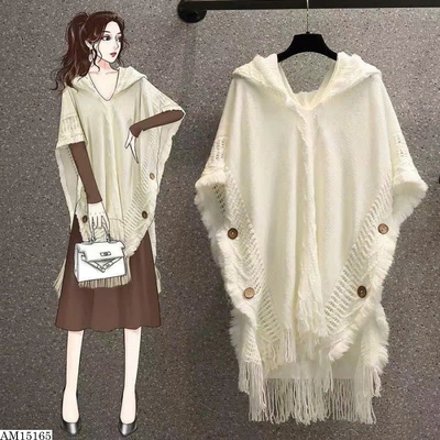 AM15165 ÁO KHOÁC DẠNG KHĂN