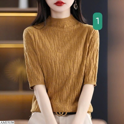 AM15158 ÁO LEN WORSTED TAY LỠ 