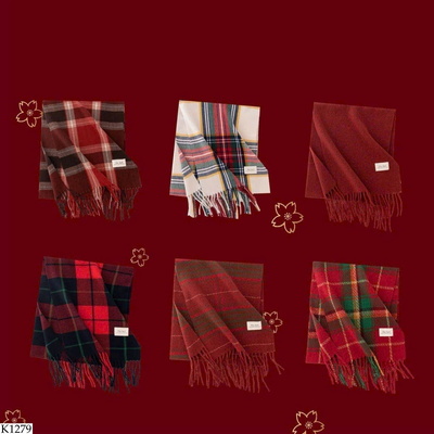 K1279 KHĂN CHOÀNG KẺ CARO Cashmere 