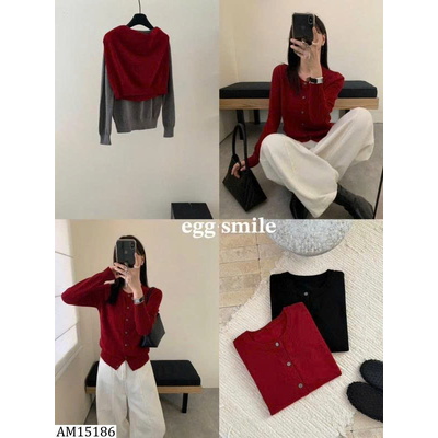 AM15186 ÁO LEN CARDIGAN NỮ