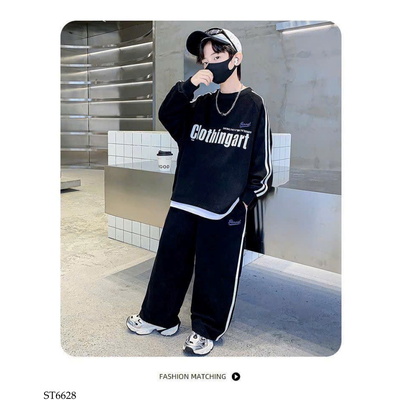 ST6628 SET NỈ KẺ THỂ THAO CHO BÉ TRAI