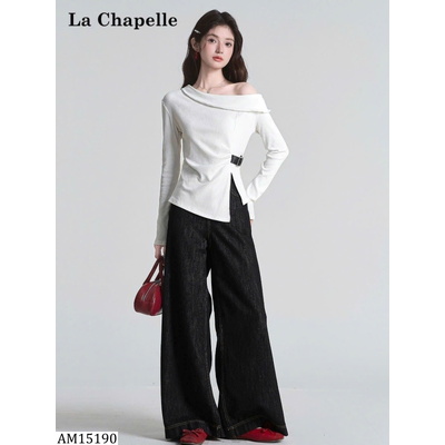 AM15190 ÁO LỆCH VAI DÀI TAY LA CHAPELLE