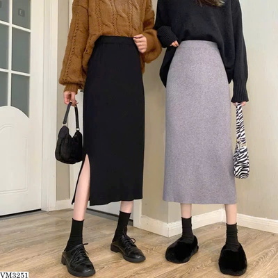 VM3251 CHÂN VÁY LEN DÁNG DÀI CHO NỮ