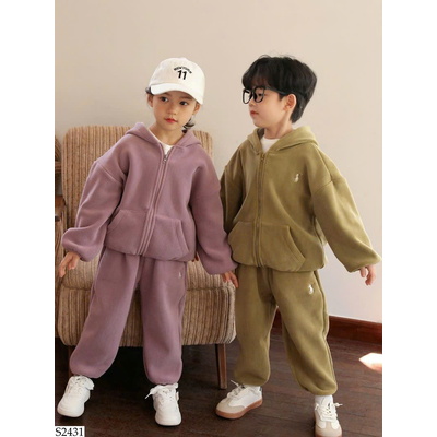 S2431 BỘ NỈ THÊU NGỰA CHO BÉ